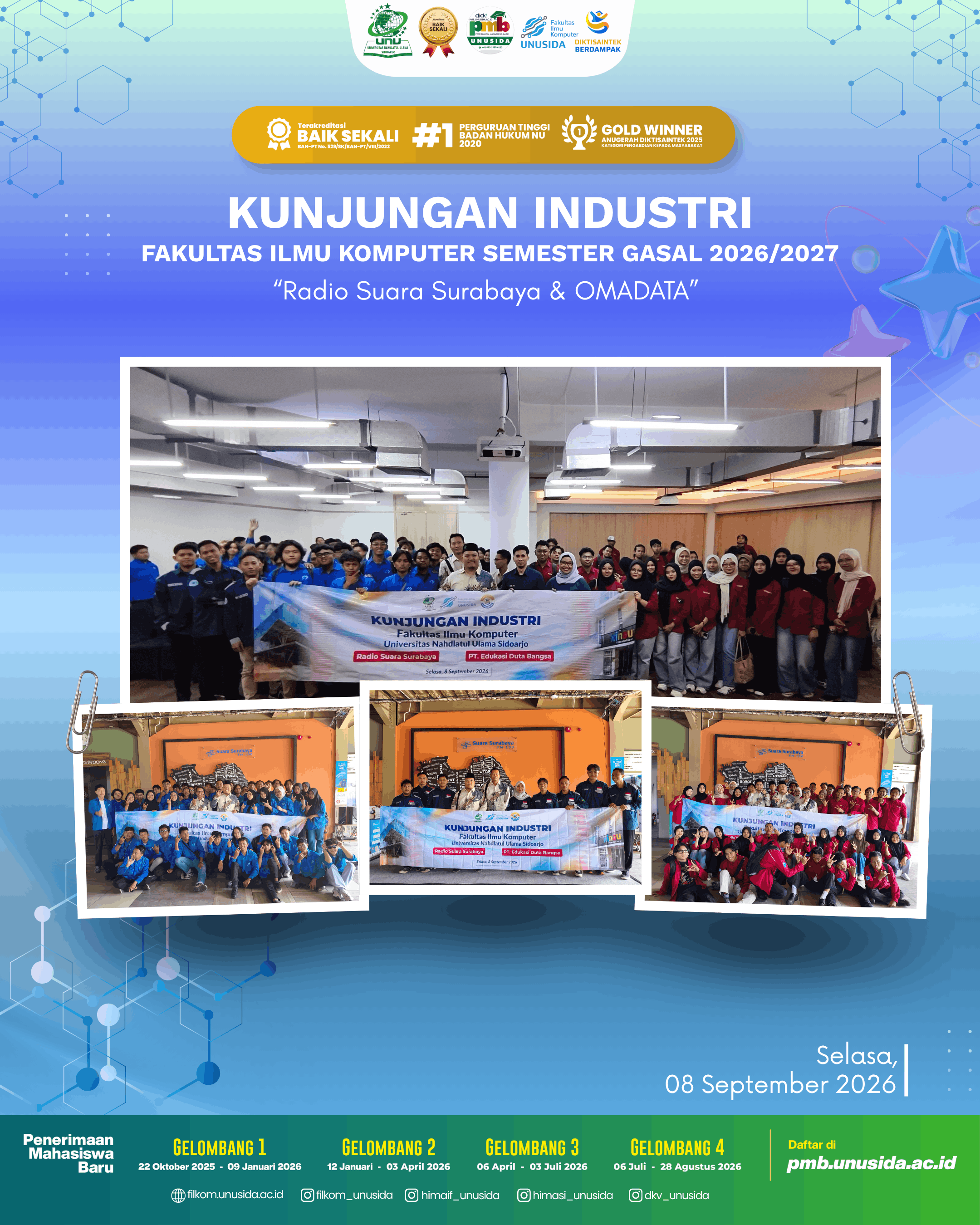 KUNJUNGAN INDUSTRI FAKULTAS ILMU KOMPUTER UNUSIDA