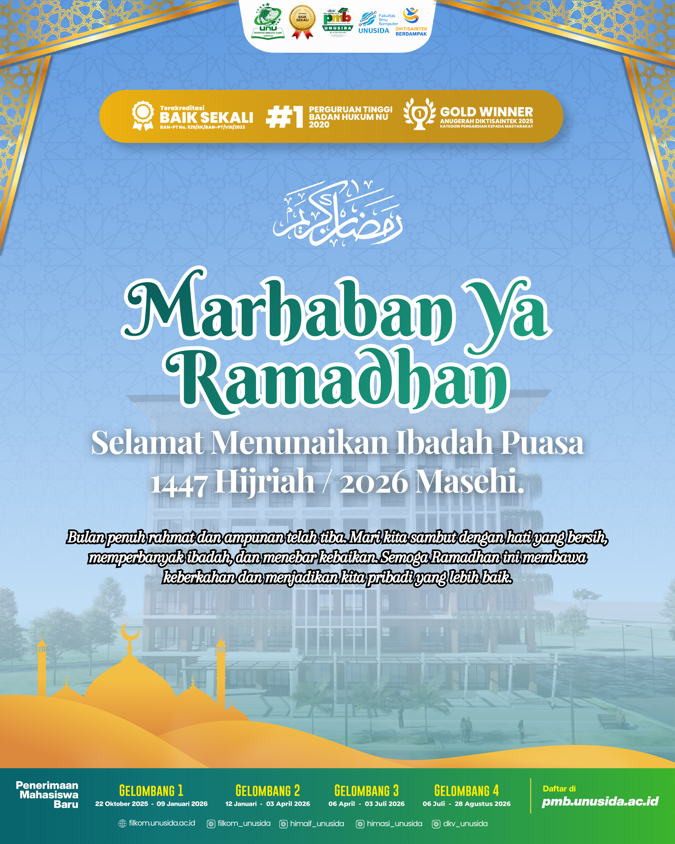 Selamat Menunaikan Ibadah Puasa 1447 Hijriah / 2026 Masehi