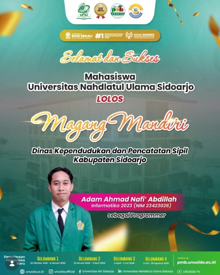 Magang Mandiri di Dinas Kependudukan dan Pencatatan Sipil Kabupaten Sidoarjo
