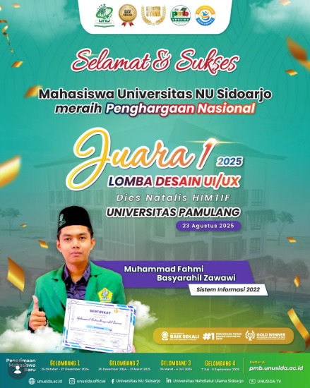 Lomba Desain UI/UX dalam rangka Dies Natalis Himtif Universitas Pamulang